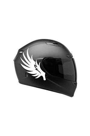Tek Renk Kanat ( Wing Helmet Stickers ) Kask Sticker Etiket Modeli 2