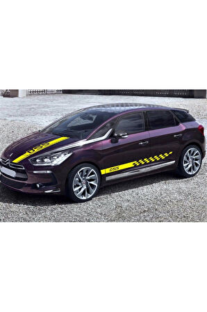 Citroen Ds5 Ön Kaput + Yan Kapı Sticker Etiket Modeli