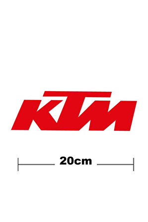 Ktm Logo Yazı Sticker Etiket Tek Renk