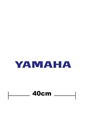 Yamaha Logo Yazı Sticker Etiket Tek Renk
