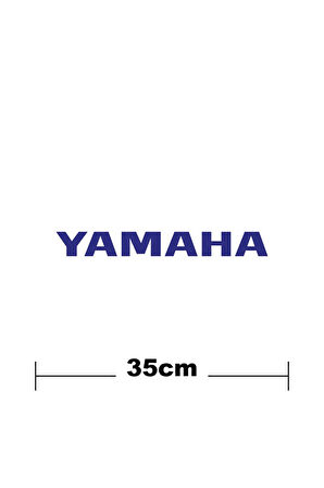 Yamaha Logo Yazı Sticker Etiket Tek Renk