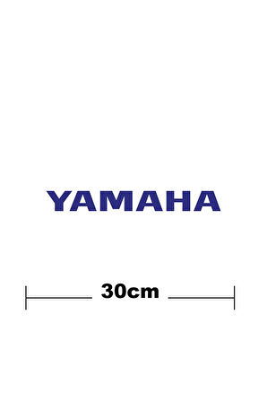 Yamaha Logo Yazı Sticker Etiket Tek Renk