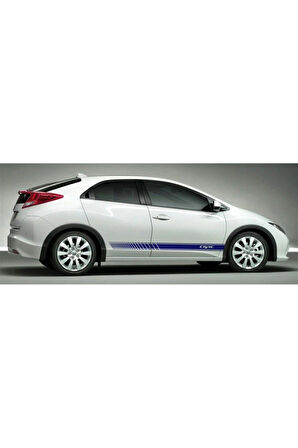 Honda Civic Yan Kapı Yazılı Sticker Etiket Modeli 2