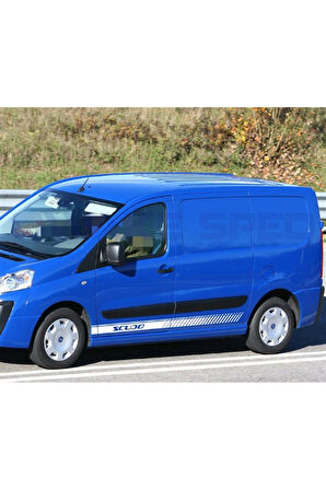 Fiat Scudo Yan Kapı Şerit Sticker Etiket Modeli