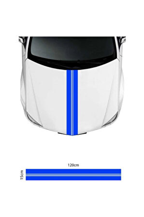 Ön Kaput Renkli Şerit Sticker Sticker Etiket Modeli