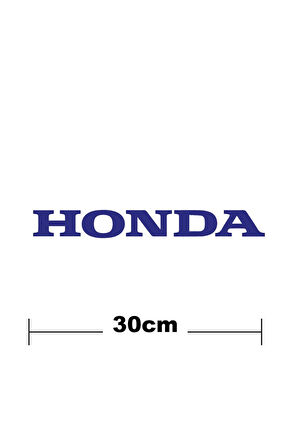 Honda Logo Yazı Sticker Etiket Tek Renk
