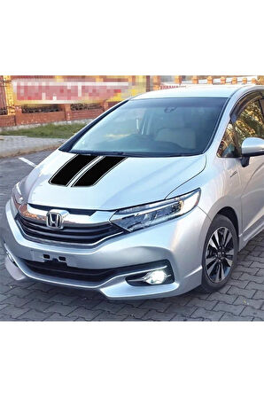 Ön Kaput Çift Çizgi Sticker Etiket Modeli