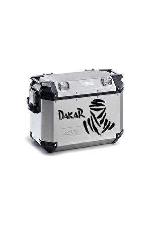 Dakar Desenli Motosiklet Çanta Sticker Etiket Modeli