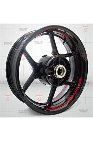 Motosiklet Jant Şeridi Goldwing Kırmızı Sağ-Sol/Ön-Arka