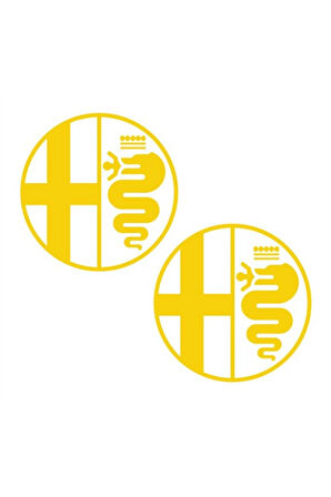 Alfa Romeo Otomobil Yan Kapı Logo Sticker Etiket Modeli