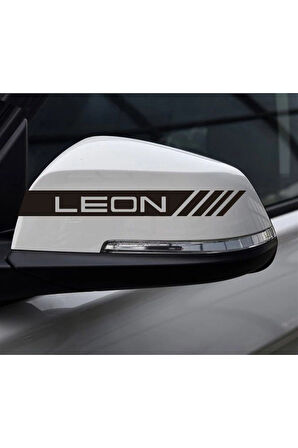 Seat Leon Yazılı Ayna Sticker Etiket Modeli