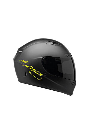 Tek Renk Atatürk Imzalı Kask Sticker Etiket Modeli 20 Cm 2 Adet