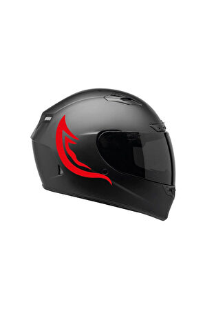 Tek Renk Kırmızı Kamuflaj ( Kamuflage Helmet Stickers ) Kask Sticker Etiket Modeli