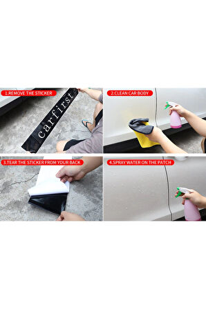 Yan Kapı Yarış Bayrak Desenli Sticker Etiket Modeli