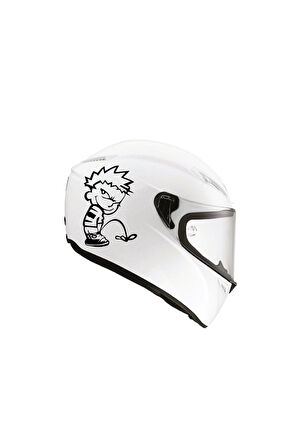 Tek Renk Pis Çocuk(dirty Boy Helmet Stickers) Kask Sticker Etiket Modeli