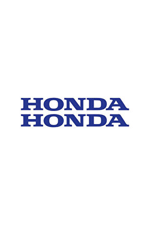 27 Cm Honda Yazılı Mini Sticker Etiket Modeli