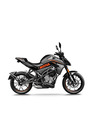 CFMOTO 250 NK Motul Orta Şase Tasarım Motosiklet Sticker Etiket Modeli Turuncu