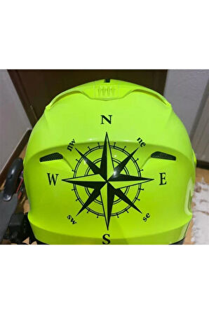 Kask Pusula Sticker Etiket Modeli