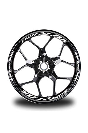Gri Yamaha YZF R125 Takım Jant Sticker Etiket