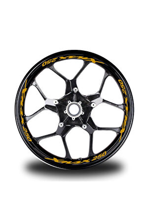 Xmax 250 Yazılı 16Lı Jant İçi Yazı Sticker Etiket