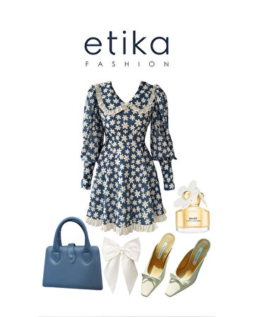 Vero Bebe Yaka Elbise