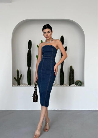 Izer Straplez Elbise