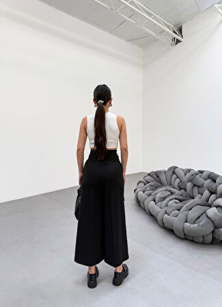 230 Gr Poly Viscose Full Lycra Metal Toka Aksesuarli Pantolon