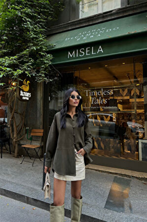 SÜET GÖMLEK - Haki