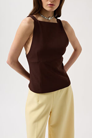 Sırt Kurdele Detay Bluz