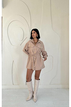 Vizon Çıtçıtlı Tünelli Gömlek