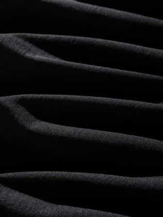Erkek Dağ Grafikli Tişört, Yaz Için Büyük Beden Rahat T-shirt - Siyah