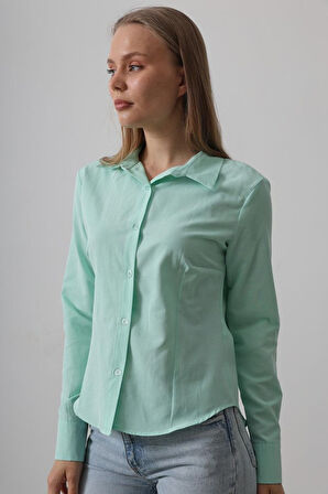 Basic Gömlek - Mint
