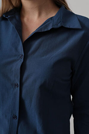 Basic Gömlek - İndigo