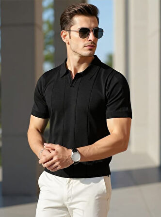 Erkek Kısa Kollu Polo Yakalı Triko Tshirt