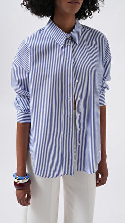 Çizgili Basic Gömlek