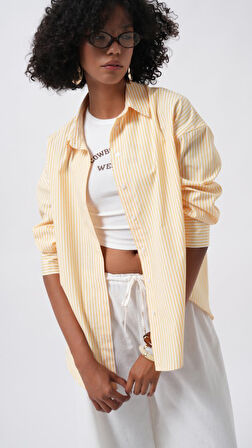 Çizgili Basic Gömlek