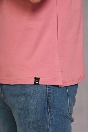 Erkek Slim Fit Pamuklu Yumuşak Doku Nefes Alan Kumaş Yakalı Tişört