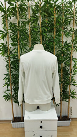 Erkek Uzun Kollu Baskılı Iki Iplik Sweat