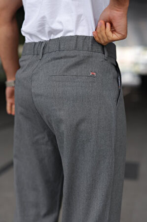 Erkek Beli Lastikli Baggy Pantolon