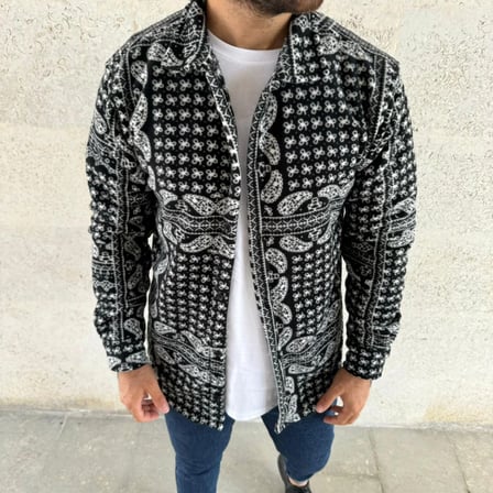 Erkek Polar Fermuarlı Sweatshirt – Kapüşonsuz, Cepli, Yumuşak Dokulu, Oversize Rahat Kalıp, Kışlık Sıcak Tutan Fermuarlı Üst - Siyah