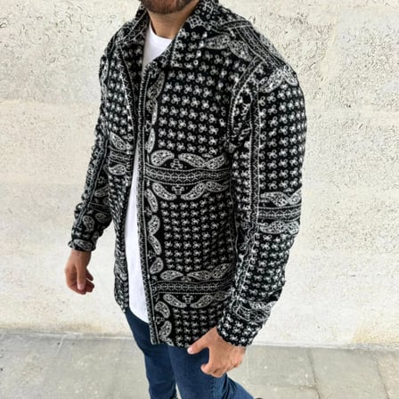Erkek Polar Fermuarlı Sweatshirt – Kapüşonsuz, Cepli, Yumuşak Dokulu, Oversize Rahat Kalıp, Kışlık Sıcak Tutan Fermuarlı Üst - Siyah