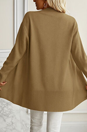 Kadın Uzun Kollu önü Açık Triko Hırka