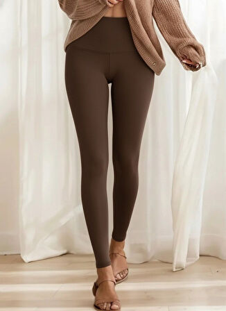 Kadın Yüksek Bel önden Fermuarlı Dalgıç Tayt