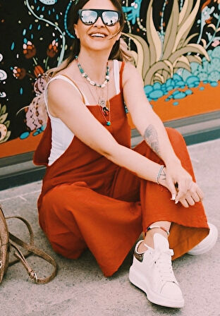 Atlet Dahil Aerobin Kumaş Tulum