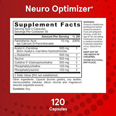 Jarrow Formulas Jarrow Formulas Neuro Optimizer 120 Capsules