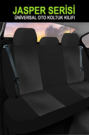 Seat Alhambra (facelift 2015) 2.0 Tdı (150 Hp) Dsg 2018 UYUMLU  Tay Tüyü Oto Koltuk Kılıfı FÜME JASPER SERİSİ