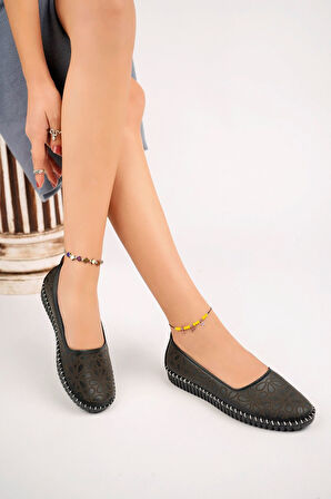 Ortopedik Ped Siyah Kadın Ayakkabı