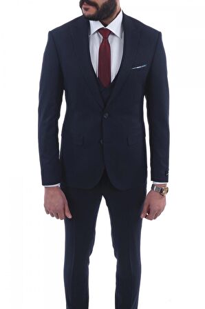 Jan Carlucci Slimfit Yelekli Drop 6 Takım