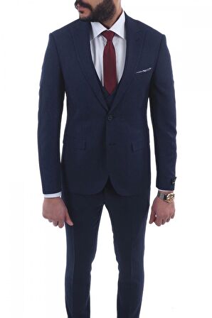 Jan Carlucci Slimfit Yelekli Drop 6 Takım