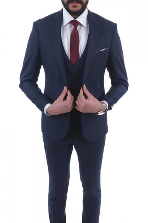 Jan Carlucci Slimfit Yelekli Drop 6 Takım